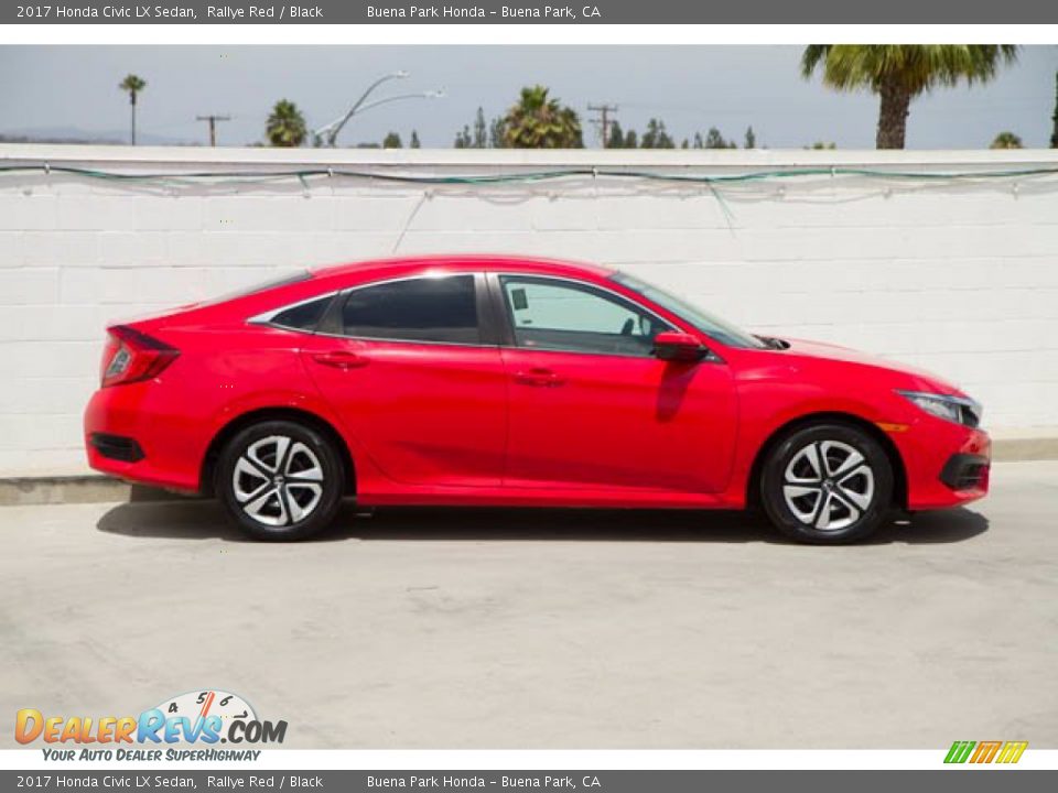 2017 Honda Civic LX Sedan Rallye Red / Black Photo #14