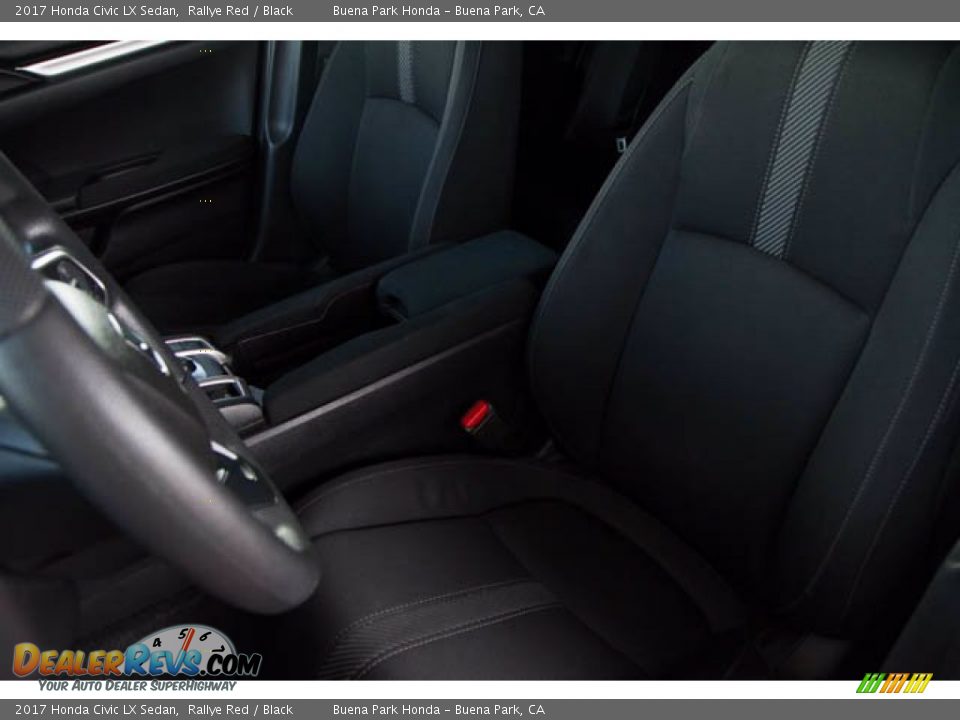 2017 Honda Civic LX Sedan Rallye Red / Black Photo #16