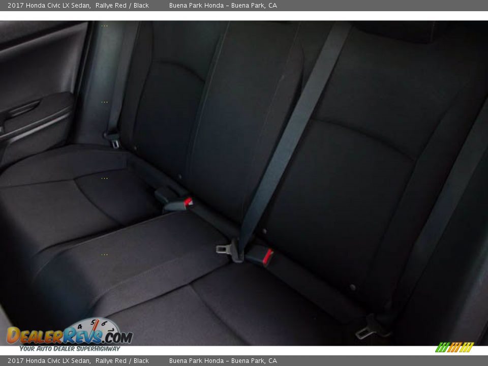 2017 Honda Civic LX Sedan Rallye Red / Black Photo #17