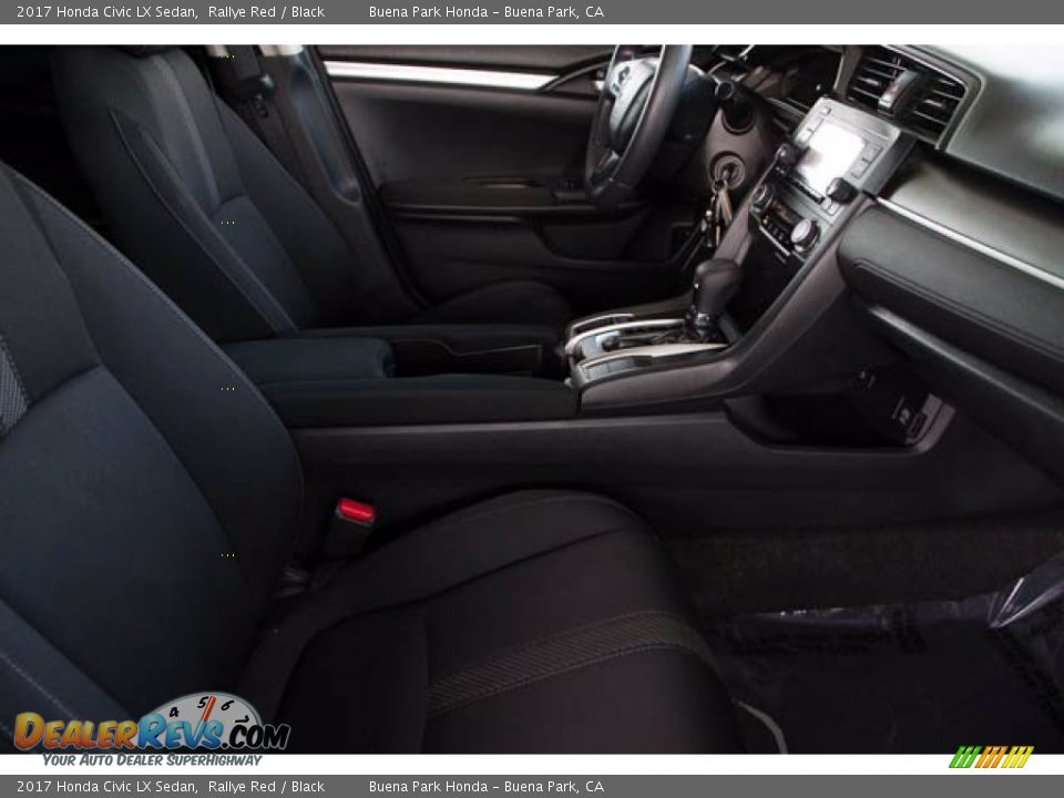 2017 Honda Civic LX Sedan Rallye Red / Black Photo #21