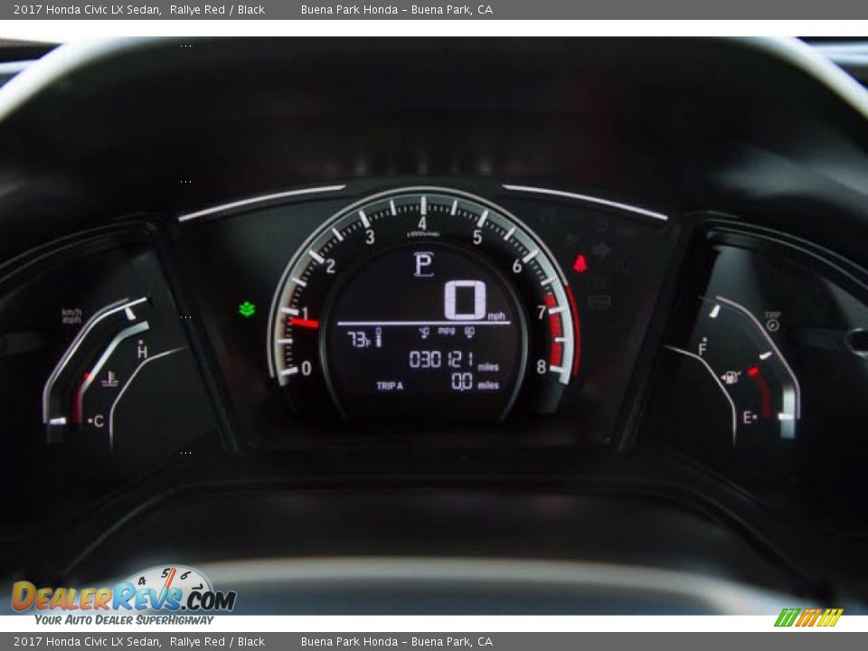 2017 Honda Civic LX Sedan Rallye Red / Black Photo #24