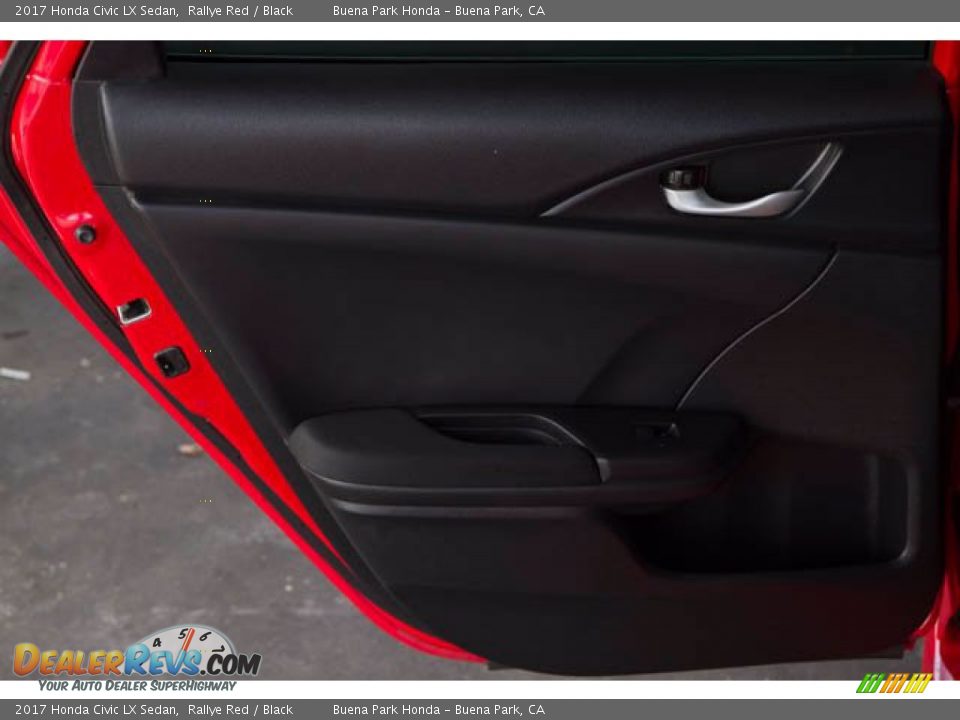 2017 Honda Civic LX Sedan Rallye Red / Black Photo #28