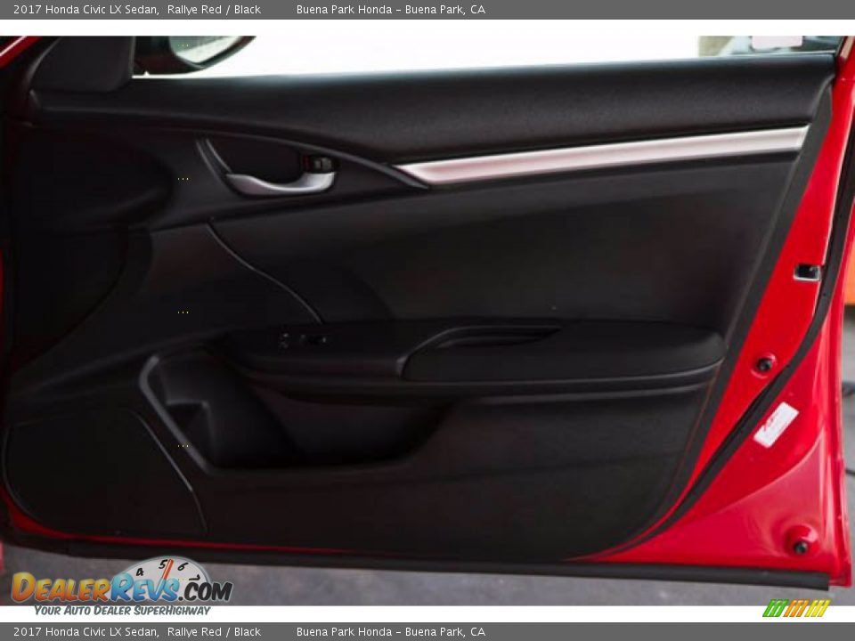 2017 Honda Civic LX Sedan Rallye Red / Black Photo #30