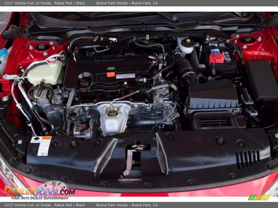 2017 Honda Civic LX Sedan Rallye Red / Black Photo #31