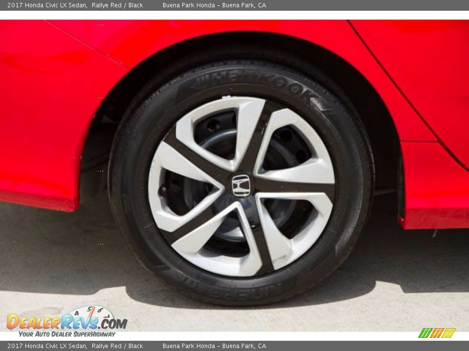 2017 Honda Civic LX Sedan Rallye Red / Black Photo #32