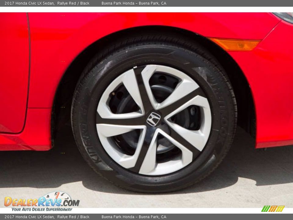 2017 Honda Civic LX Sedan Rallye Red / Black Photo #33