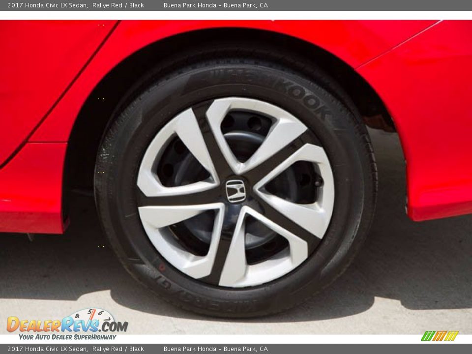2017 Honda Civic LX Sedan Rallye Red / Black Photo #34