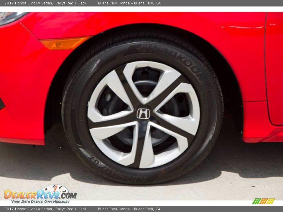 2017 Honda Civic LX Sedan Rallye Red / Black Photo #35