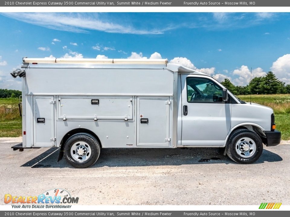 Summit White 2010 Chevrolet Express Cutaway 3500 Commercial Utility Van Photo #3