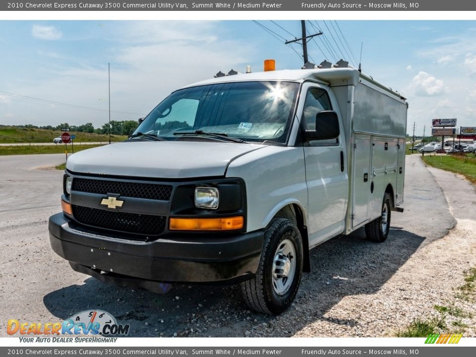 2010 Chevrolet Express Cutaway 3500 Commercial Utility Van Summit White / Medium Pewter Photo #8