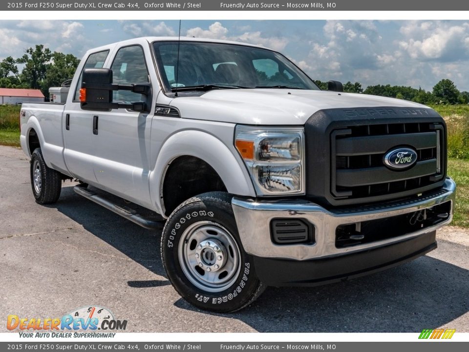 2015 Ford F250 Super Duty XL Crew Cab 4x4 Oxford White / Steel Photo #1