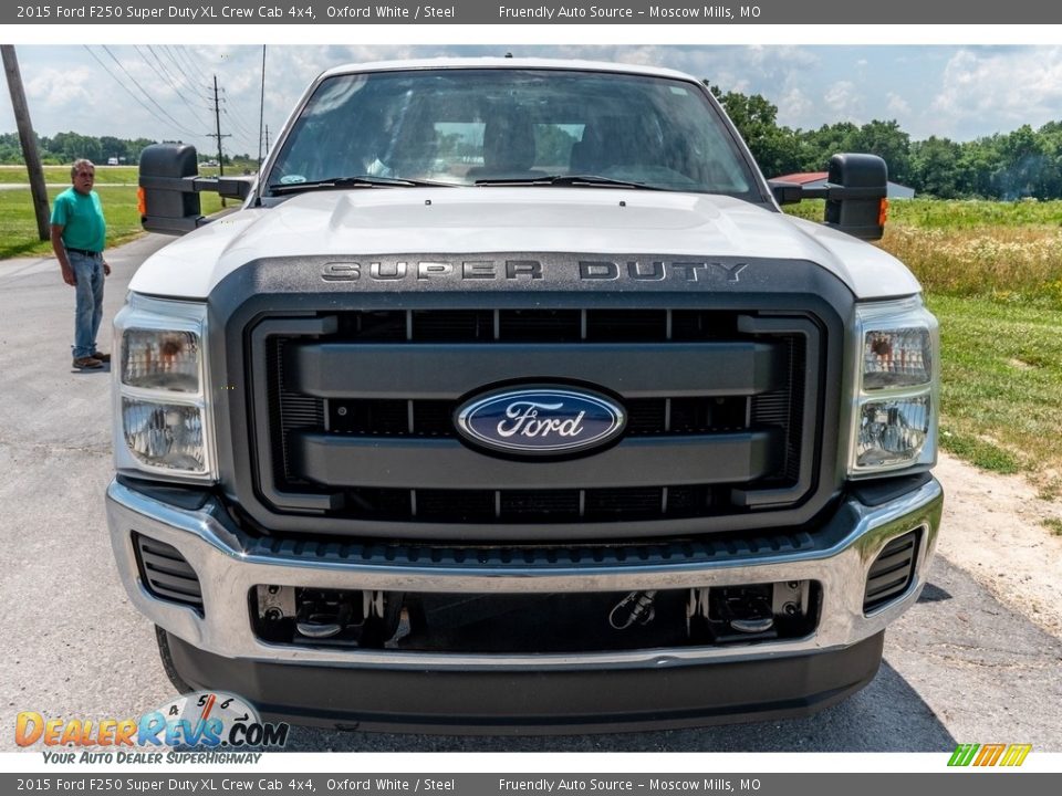 2015 Ford F250 Super Duty XL Crew Cab 4x4 Oxford White / Steel Photo #9