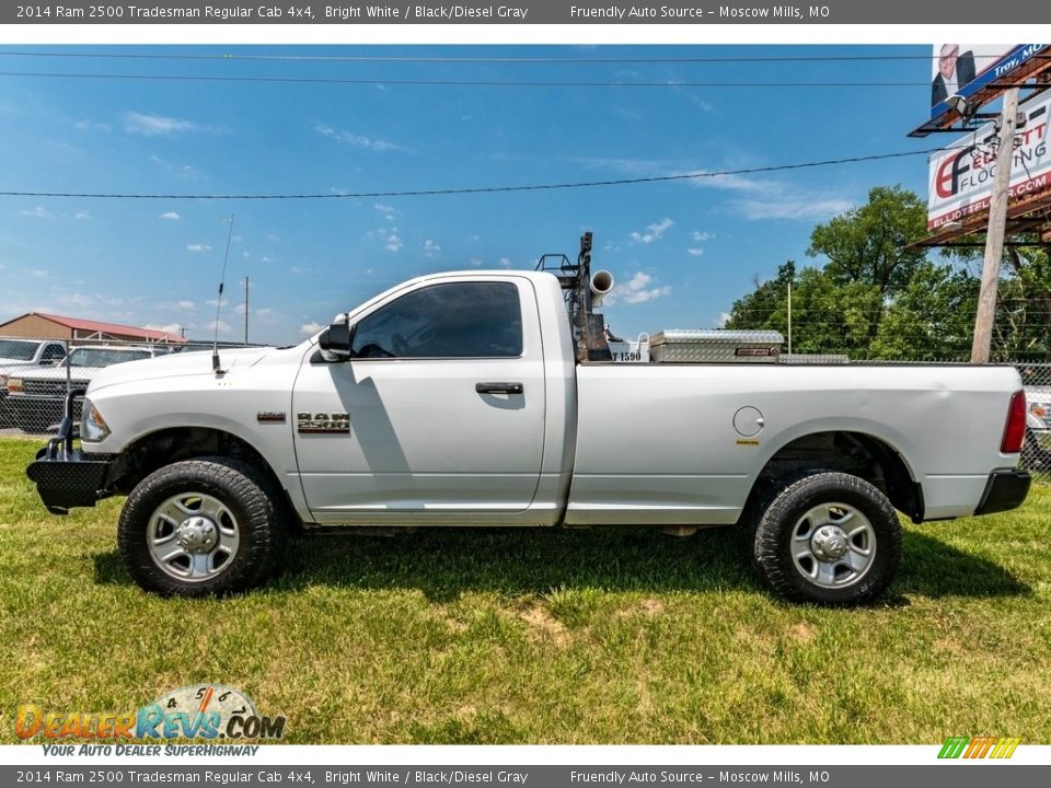 2014 Ram 2500 Tradesman Regular Cab 4x4 Bright White / Black/Diesel Gray Photo #7