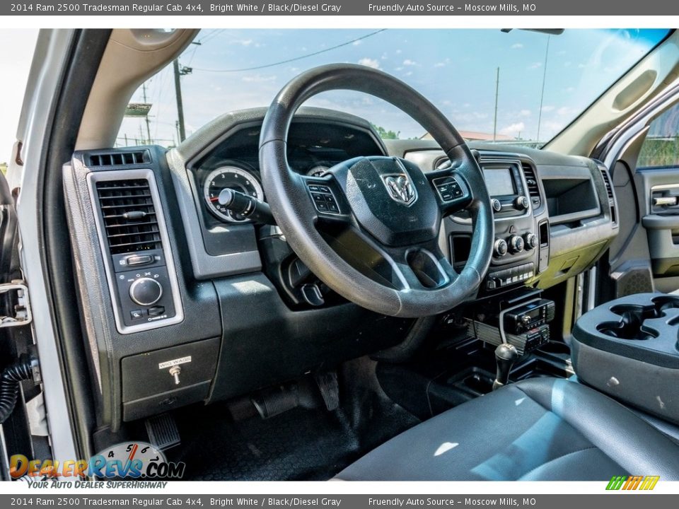 2014 Ram 2500 Tradesman Regular Cab 4x4 Bright White / Black/Diesel Gray Photo #21