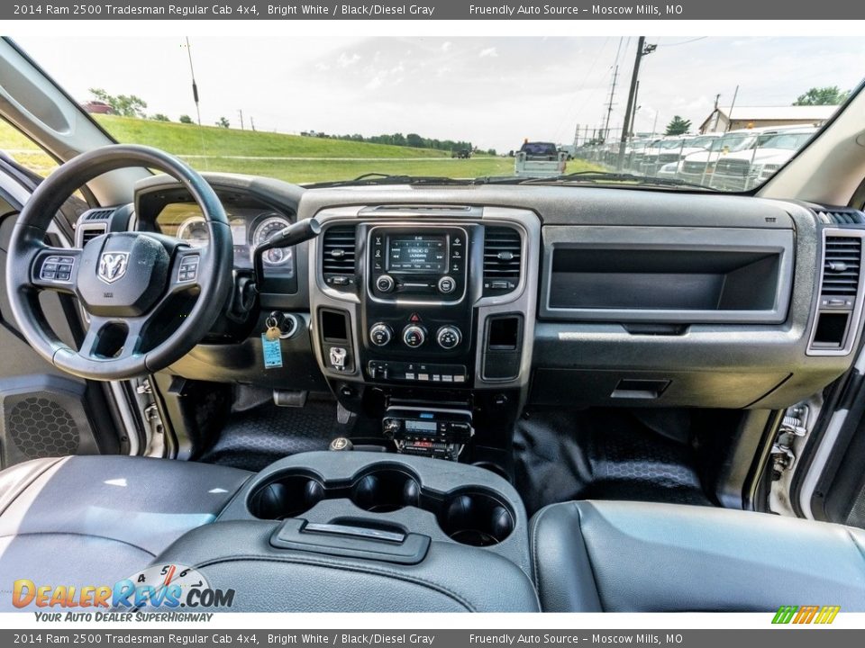 2014 Ram 2500 Tradesman Regular Cab 4x4 Bright White / Black/Diesel Gray Photo #32