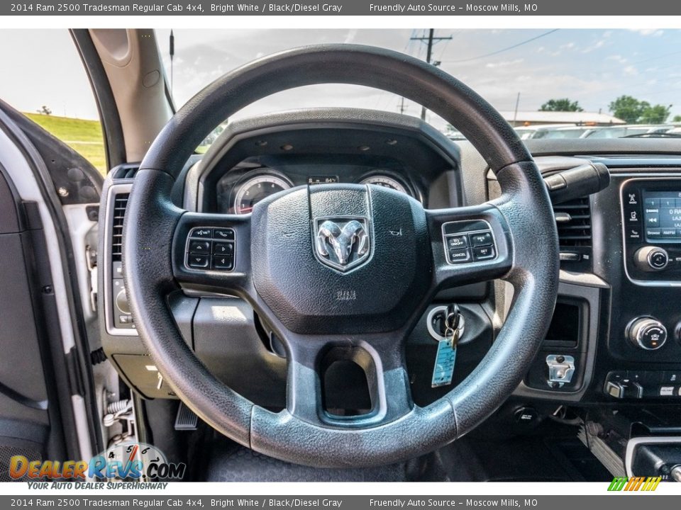 2014 Ram 2500 Tradesman Regular Cab 4x4 Bright White / Black/Diesel Gray Photo #35