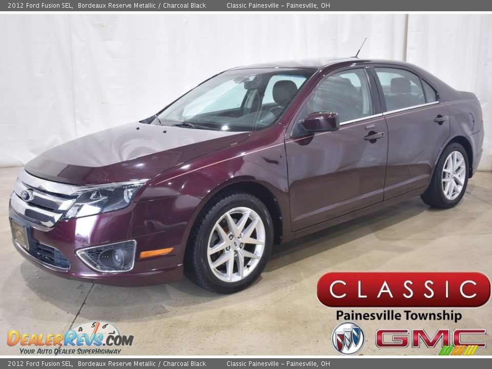 2012 Ford Fusion SEL Bordeaux Reserve Metallic / Charcoal Black Photo #1