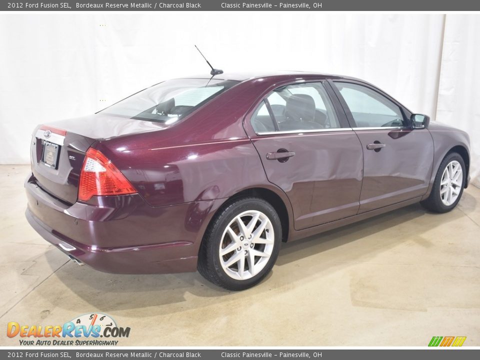 2012 Ford Fusion SEL Bordeaux Reserve Metallic / Charcoal Black Photo #2