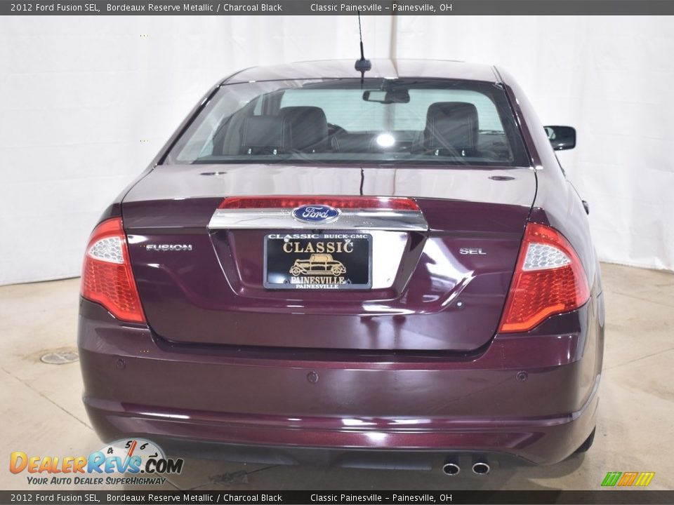 2012 Ford Fusion SEL Bordeaux Reserve Metallic / Charcoal Black Photo #3