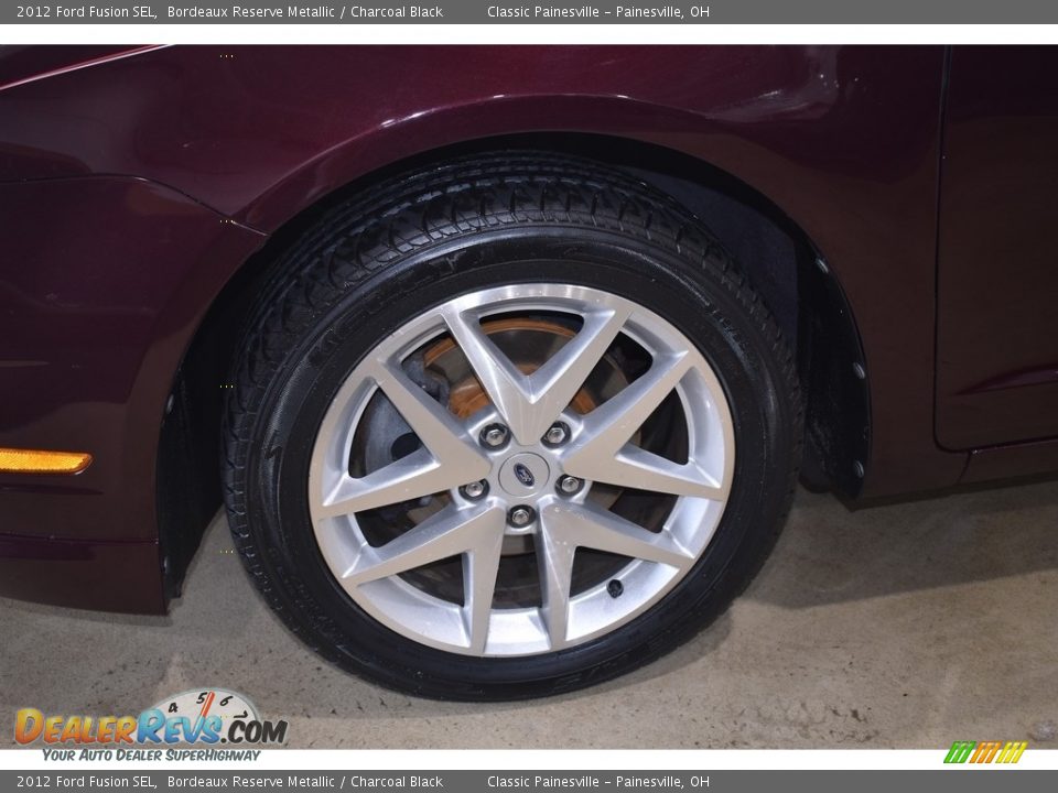 2012 Ford Fusion SEL Bordeaux Reserve Metallic / Charcoal Black Photo #5