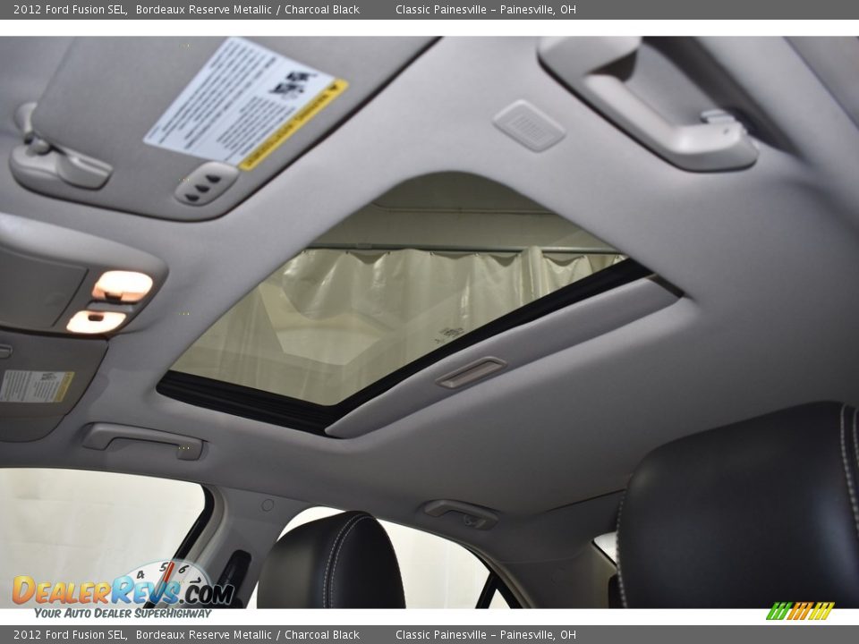 2012 Ford Fusion SEL Bordeaux Reserve Metallic / Charcoal Black Photo #6