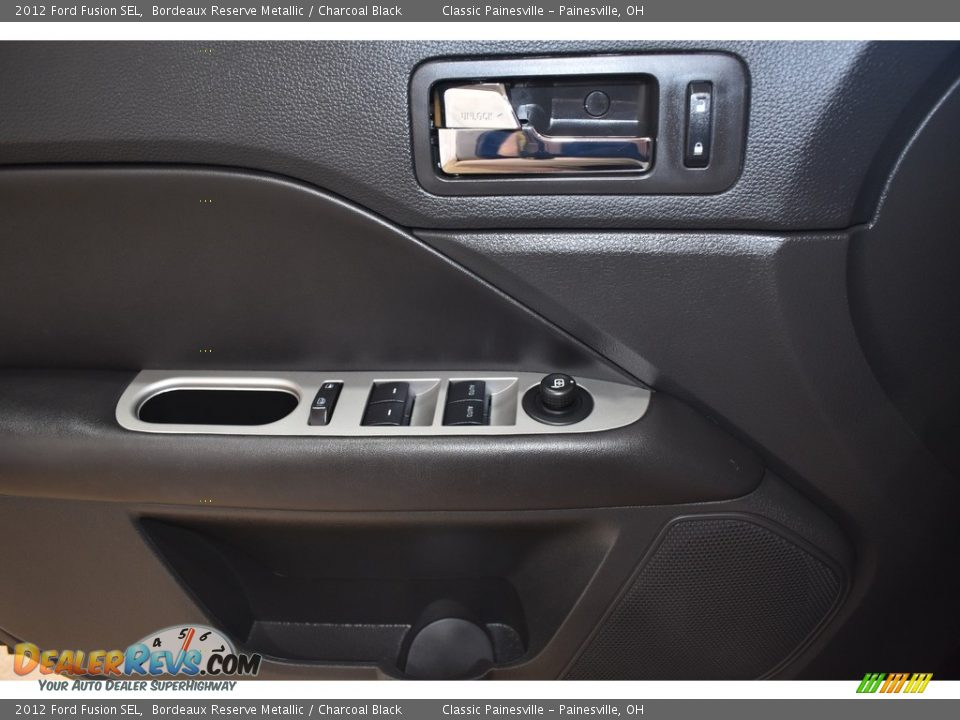 2012 Ford Fusion SEL Bordeaux Reserve Metallic / Charcoal Black Photo #10
