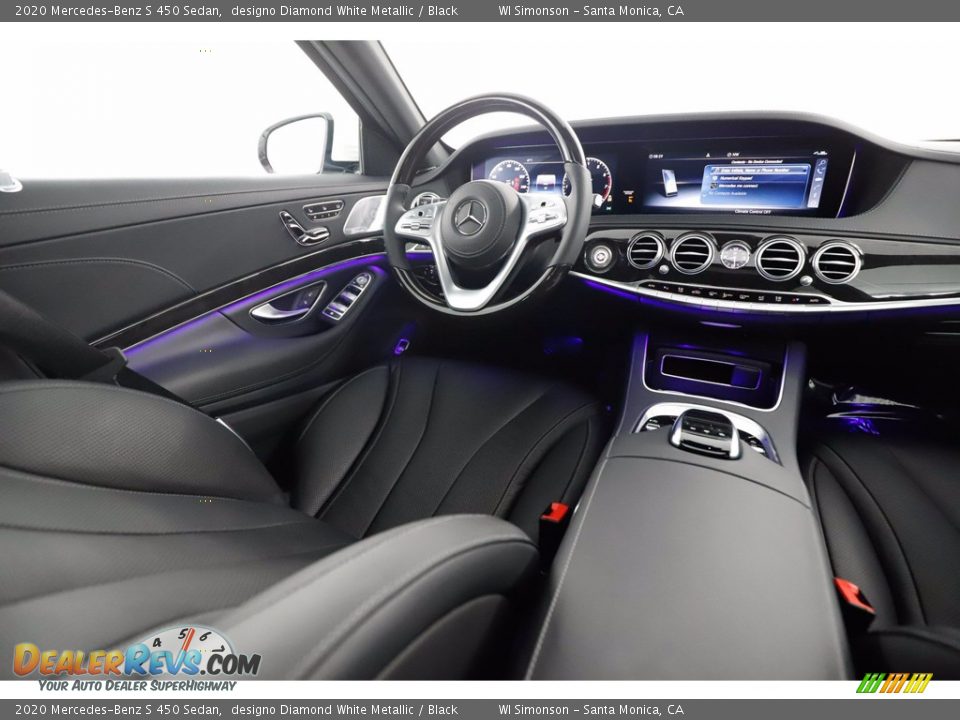 2020 Mercedes-Benz S 450 Sedan designo Diamond White Metallic / Black Photo #14