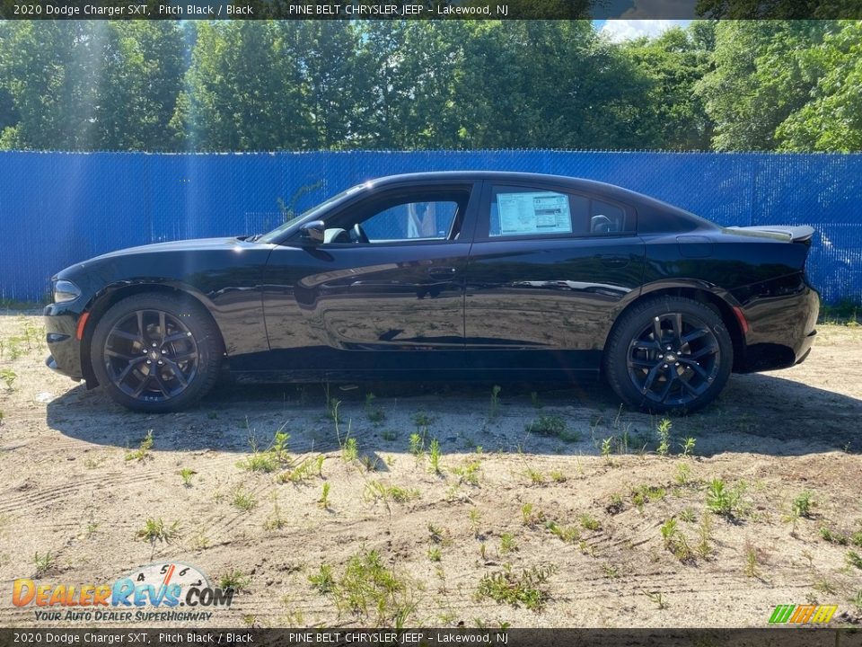 2020 Dodge Charger SXT Pitch Black / Black Photo #4