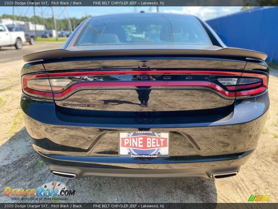 2020 Dodge Charger SXT Pitch Black / Black Photo #6