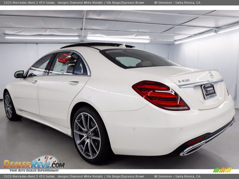 2020 Mercedes-Benz S 450 Sedan designo Diamond White Metallic / Silk Beige/Espresso Brown Photo #5