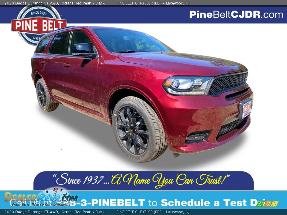 2020 Dodge Durango GT AWD Octane Red Pearl / Black Photo #1