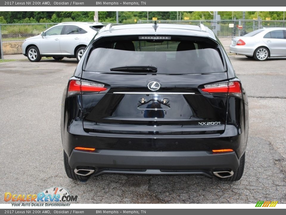 2017 Lexus NX 200t AWD Obsidian / Flaxen Photo #4