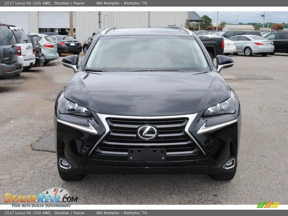 2017 Lexus NX 200t AWD Obsidian / Flaxen Photo #8