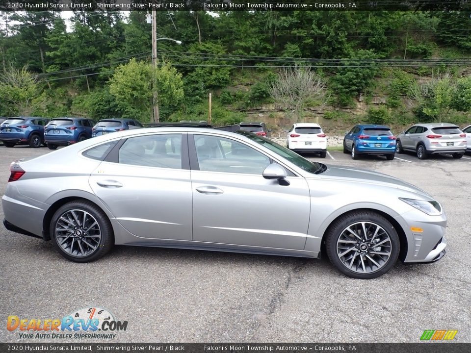 2020 Hyundai Sonata Limited Shimmering Silver Pearl / Black Photo #1