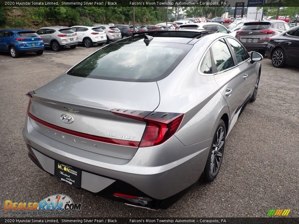 2020 Hyundai Sonata Limited Shimmering Silver Pearl / Black Photo #2