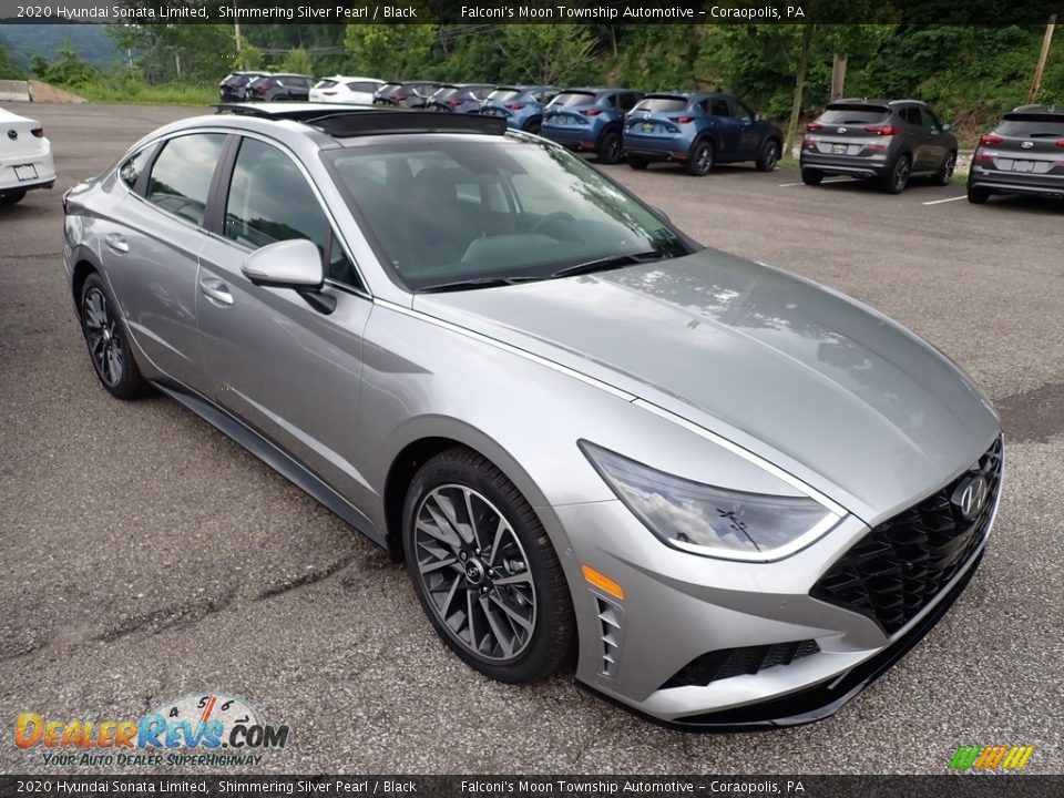 2020 Hyundai Sonata Limited Shimmering Silver Pearl / Black Photo #3