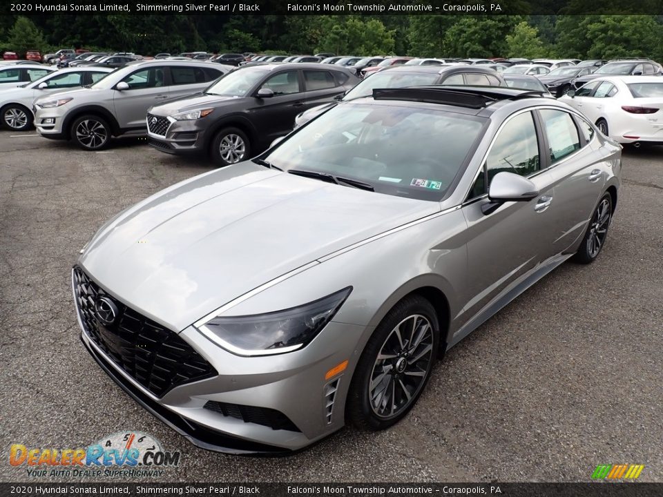 2020 Hyundai Sonata Limited Shimmering Silver Pearl / Black Photo #5