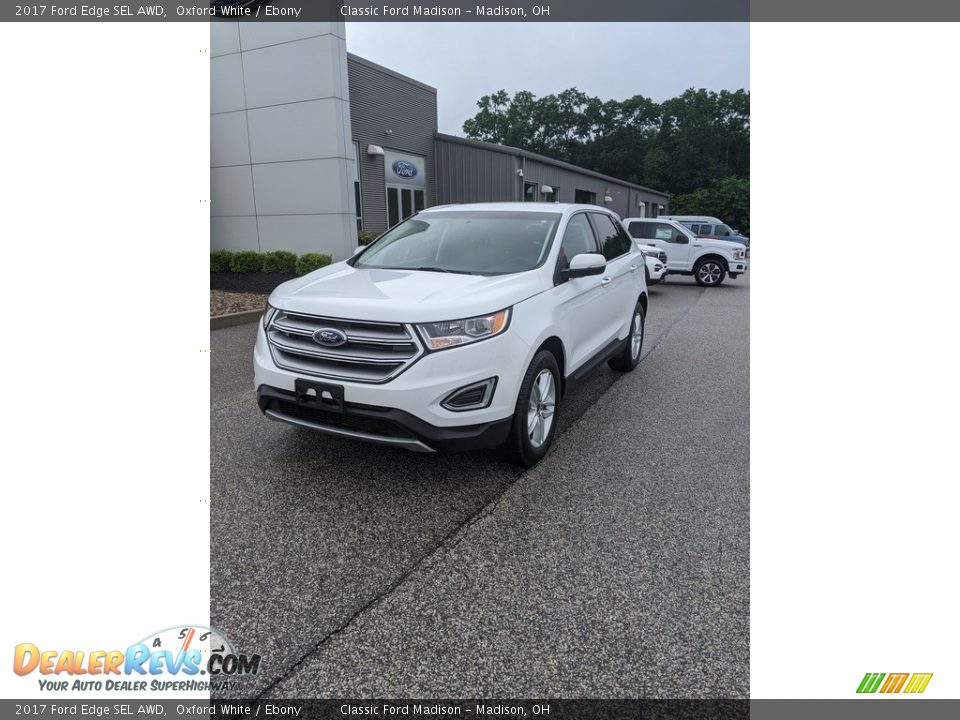 2017 Ford Edge SEL AWD Oxford White / Ebony Photo #1