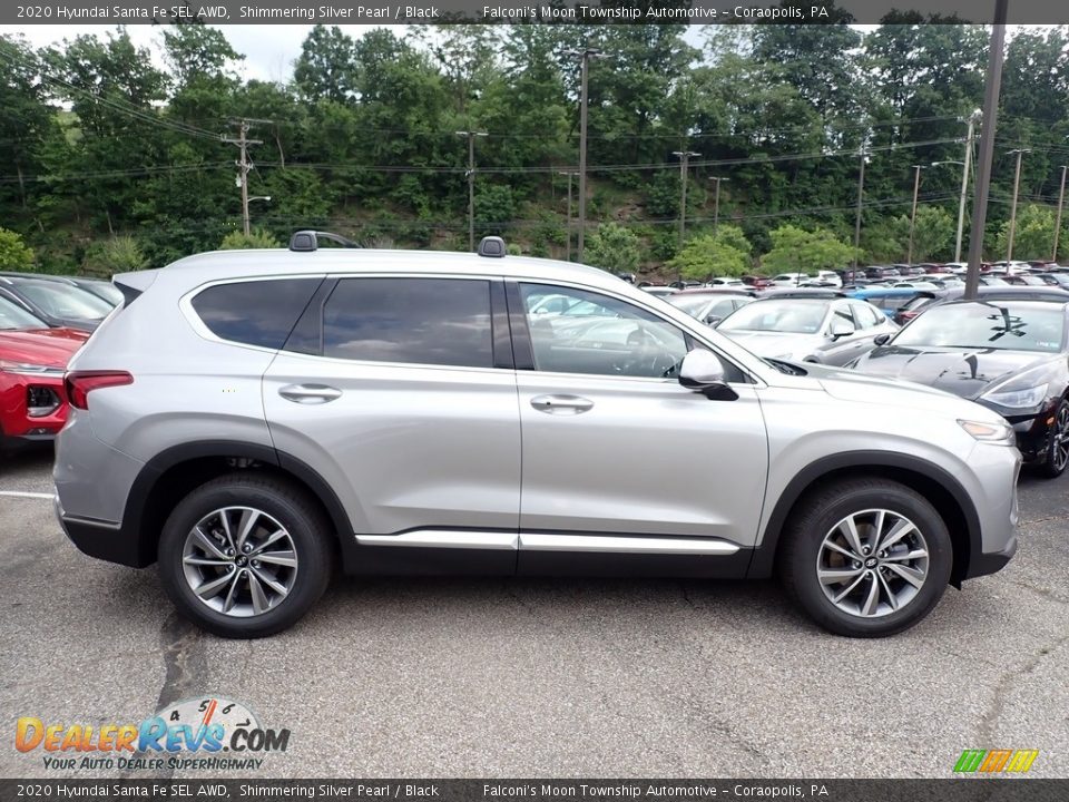 2020 Hyundai Santa Fe SEL AWD Shimmering Silver Pearl / Black Photo #1