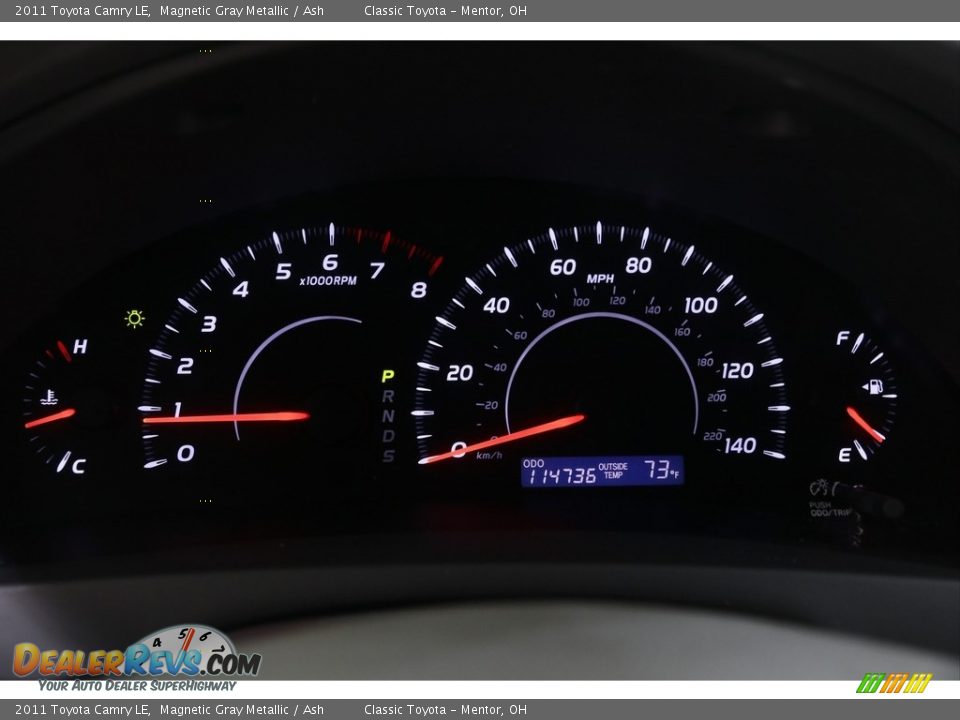 2011 Toyota Camry LE Magnetic Gray Metallic / Ash Photo #8