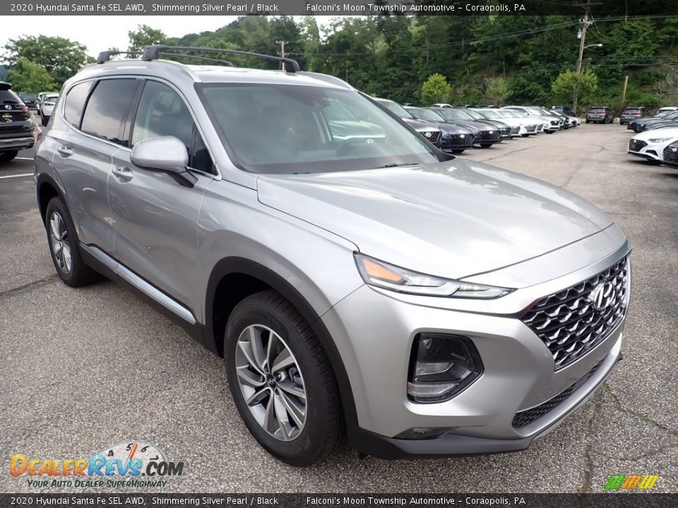 2020 Hyundai Santa Fe SEL AWD Shimmering Silver Pearl / Black Photo #3