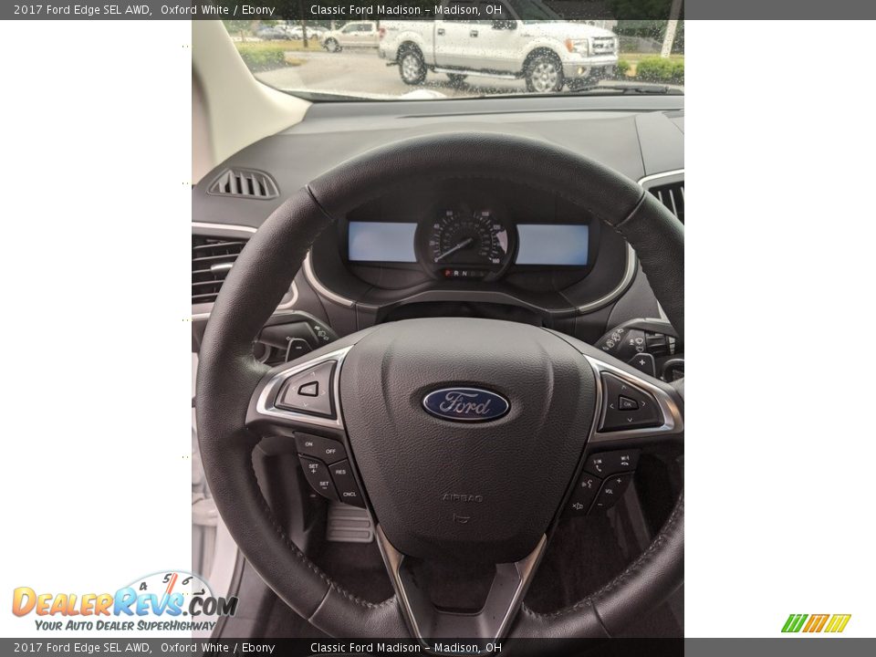 2017 Ford Edge SEL AWD Oxford White / Ebony Photo #9