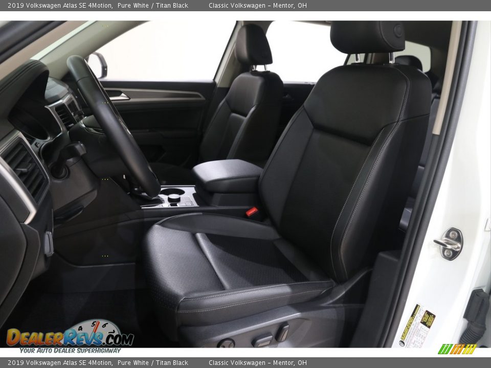 2019 Volkswagen Atlas SE 4Motion Pure White / Titan Black Photo #5