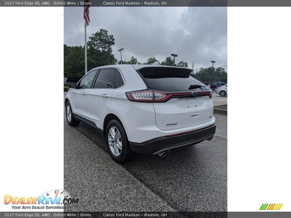 2017 Ford Edge SEL AWD Oxford White / Ebony Photo #11