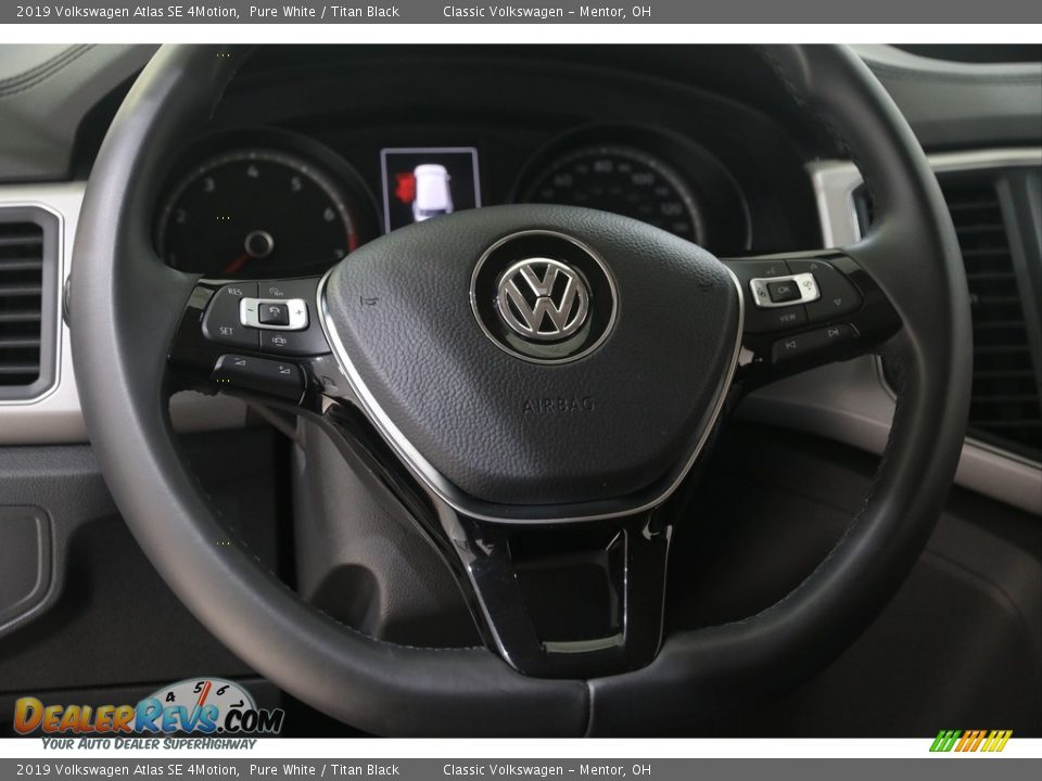 2019 Volkswagen Atlas SE 4Motion Pure White / Titan Black Photo #7
