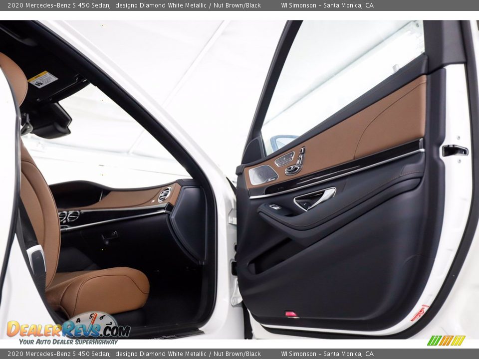 2020 Mercedes-Benz S 450 Sedan designo Diamond White Metallic / Nut Brown/Black Photo #16