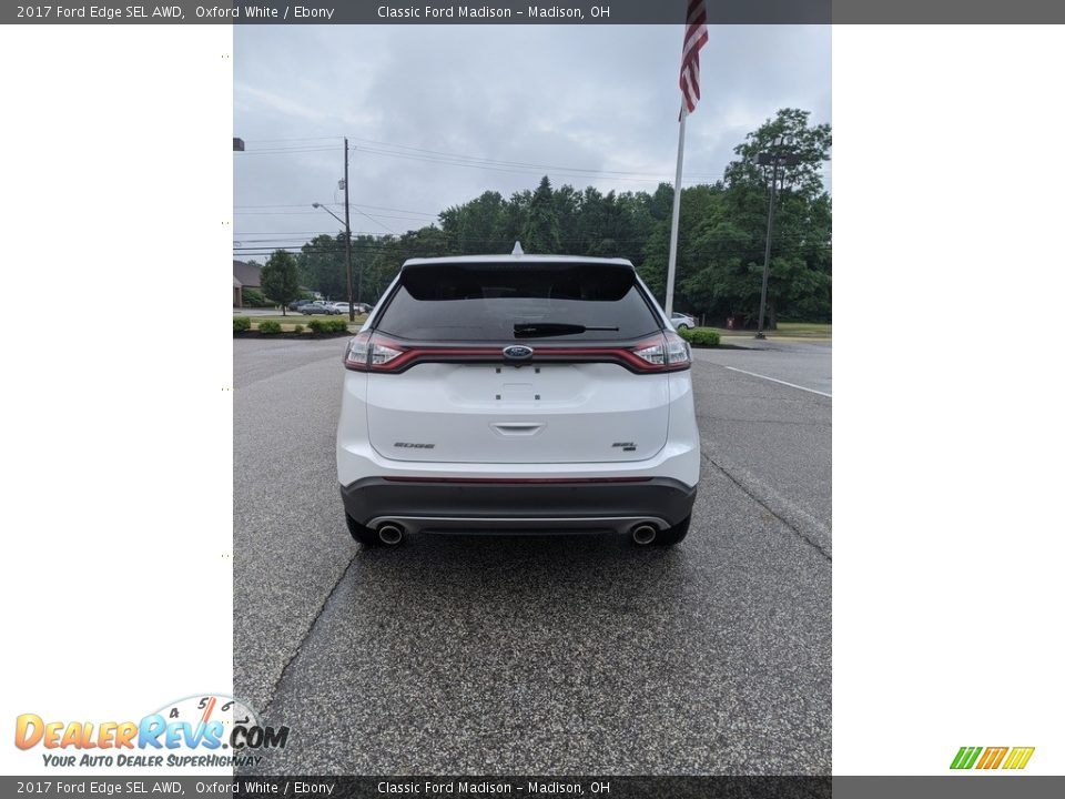 2017 Ford Edge SEL AWD Oxford White / Ebony Photo #12
