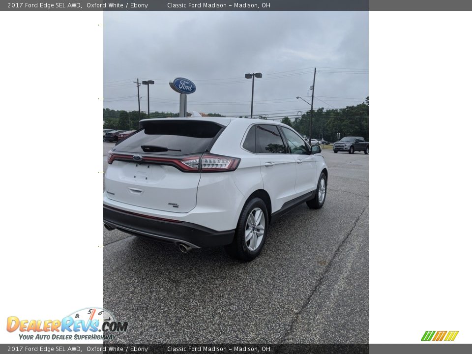2017 Ford Edge SEL AWD Oxford White / Ebony Photo #13