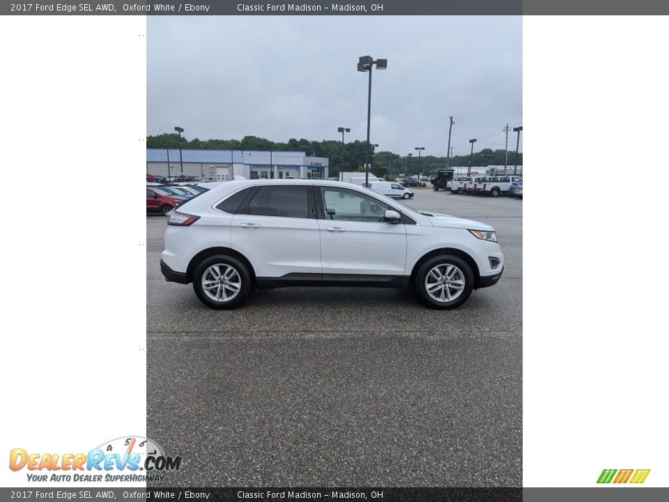 2017 Ford Edge SEL AWD Oxford White / Ebony Photo #14