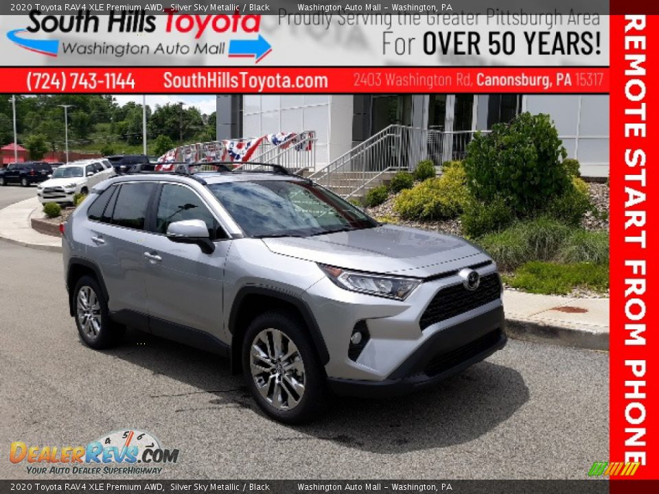 2020 Toyota RAV4 XLE Premium AWD Silver Sky Metallic / Black Photo #1